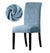 Niebiesko-Szary Aksamitny Pokrowiec Na Krzesło
