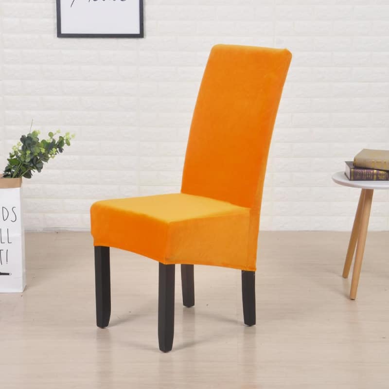 Duży Pokrowiec Na Krzesło W Kolorze Pomarańczowym Flash Velvet