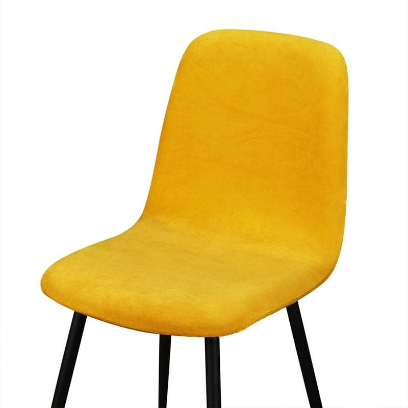 Słonecznik Żółty Velvet Skandynawski Pokrowiec Na Krzesło