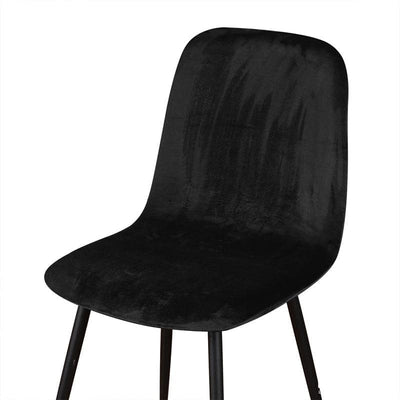 Skandynawski Pokrowiec Na Krzesło Black Velvet