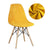 Ciemnożółty Aksamitny Skandynawski Pokrowiec Na Krzesło