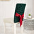 Świąteczny Pokrowiec Na Krzesło Z Zielonego Aksamitu